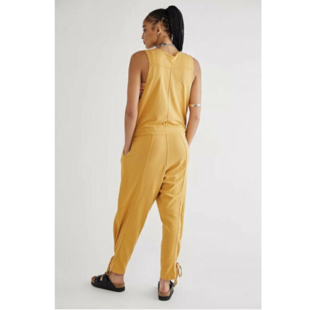 Free People One Billie Coveralls In Spicy Chestnut X-Small NWT - Picture 3 of 11